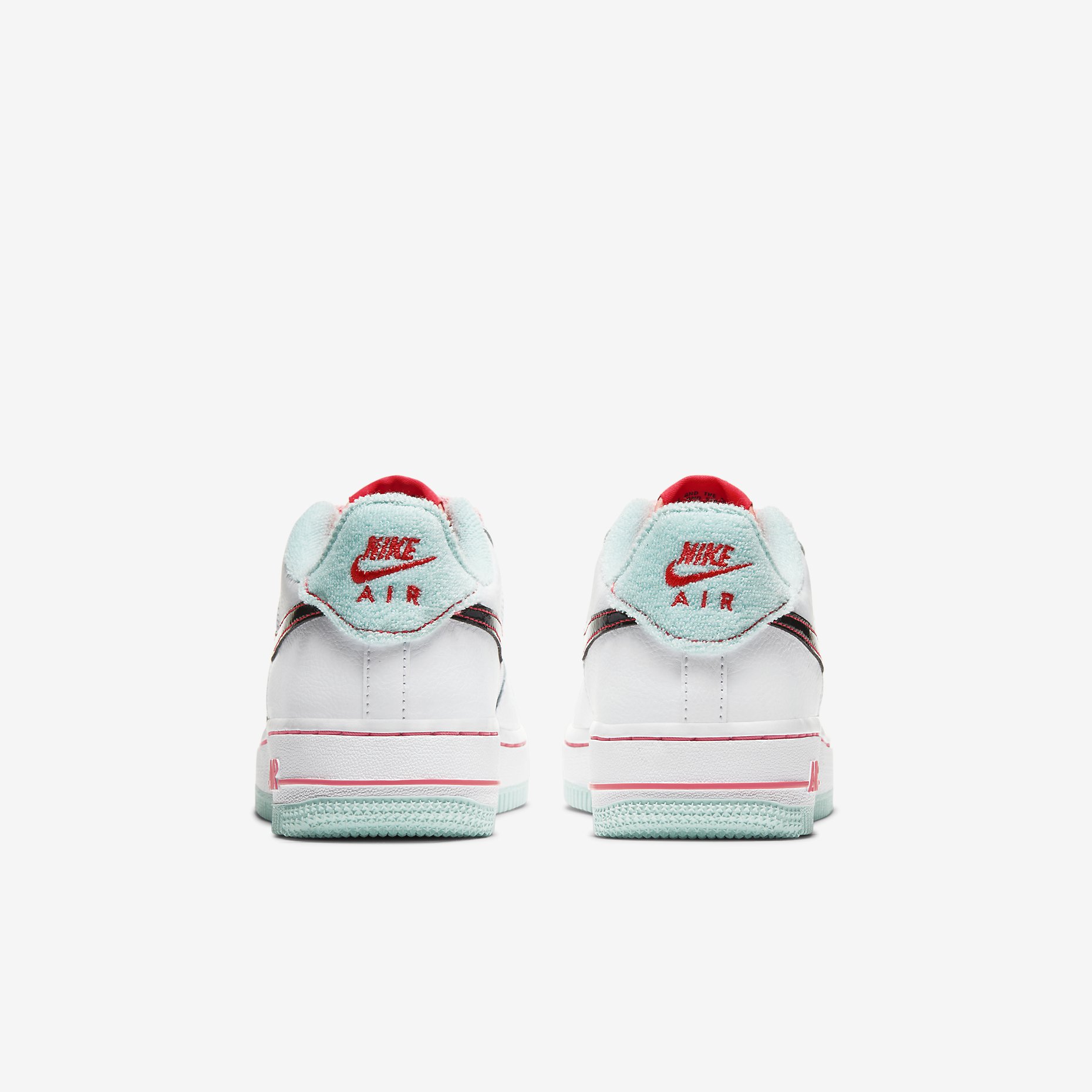 Nike Air Force 1 07 LV8 GS White/Flash Crimson/Atomic Pink DD7709-100 |  More Sneakers