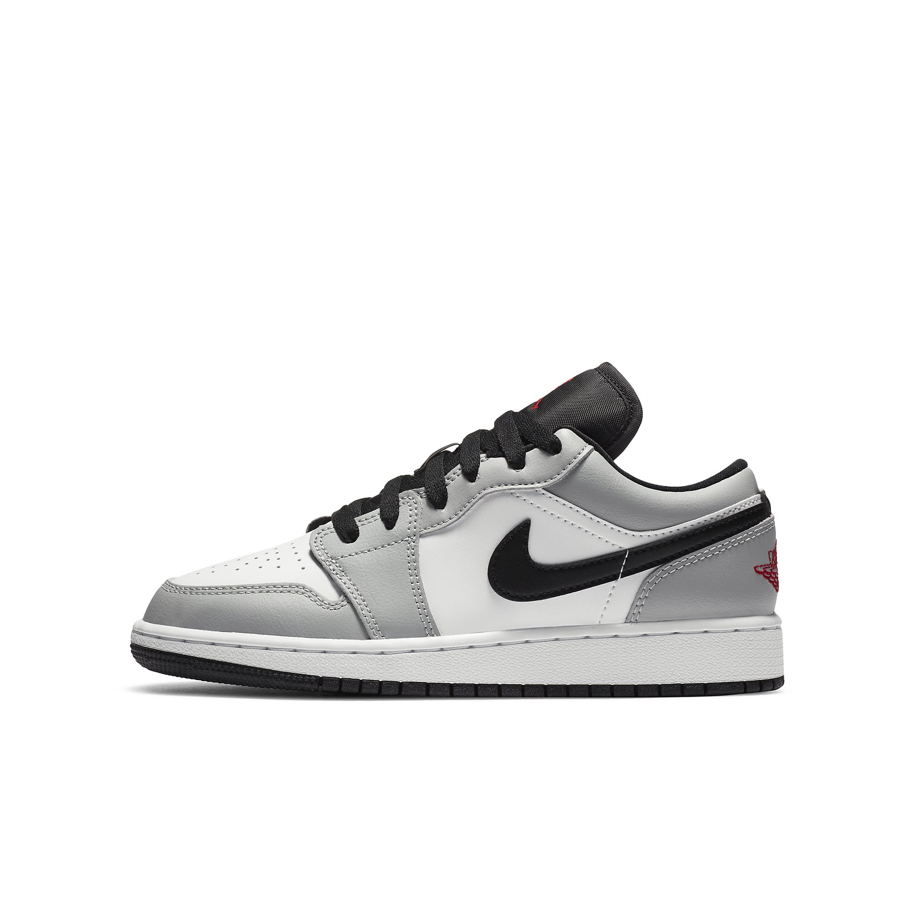 Air Jordan 1 Low GS 'Smoke Grey/Gym Red' 553560-030
