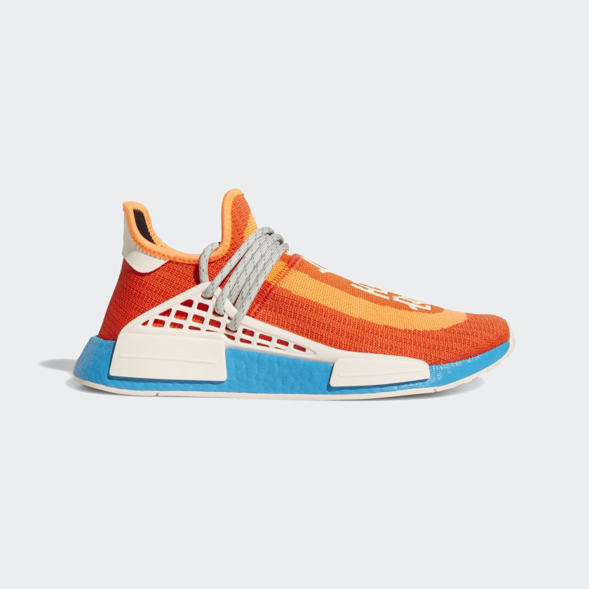 Pharrell Williams x adidas Originals NMD HU 'Bold Orange' - Extra Eye Pack H67401