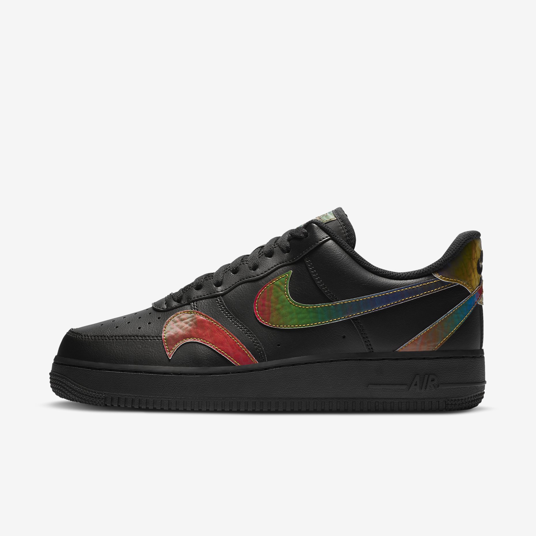Nike Air Force 1 '07 LV8 'Black Misplaced Swoosh' CK7214-001