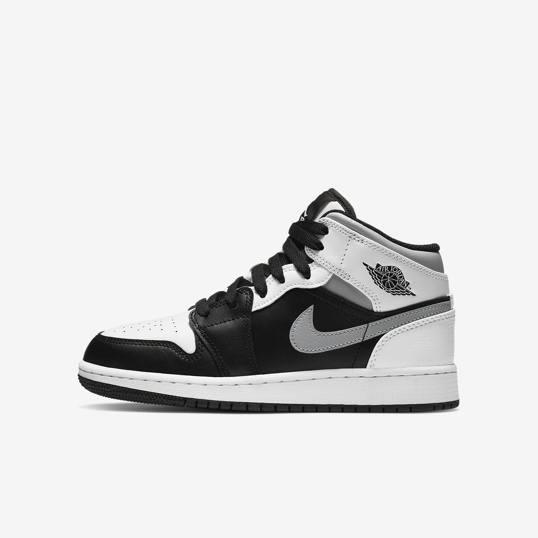 Air Jordan 1 Mid GS 'White Shadow' 554725-073