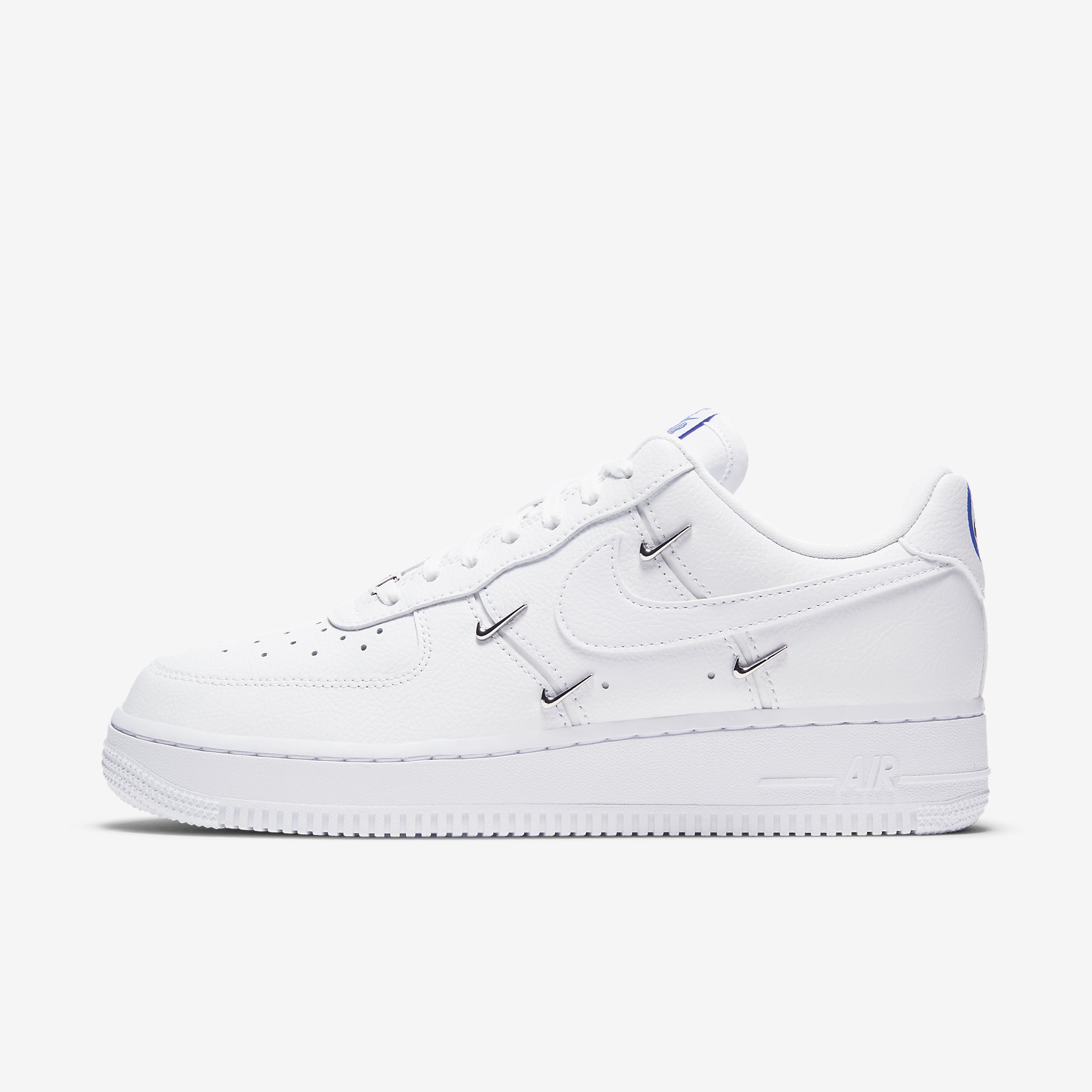 Nike Air Force 1 LX 'Chrome Swooshes' White CT1990-100