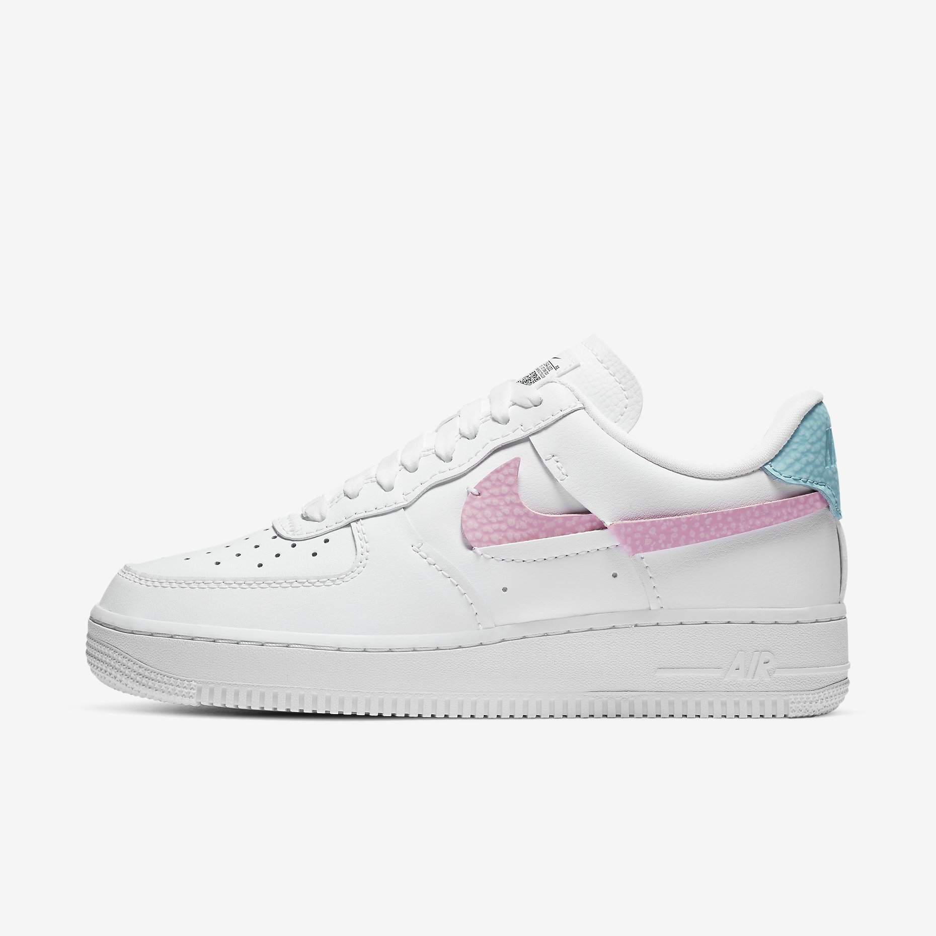 Women's Air Force 1 LXX 'Bleached Aqua/Pink Rise' DC1164-101