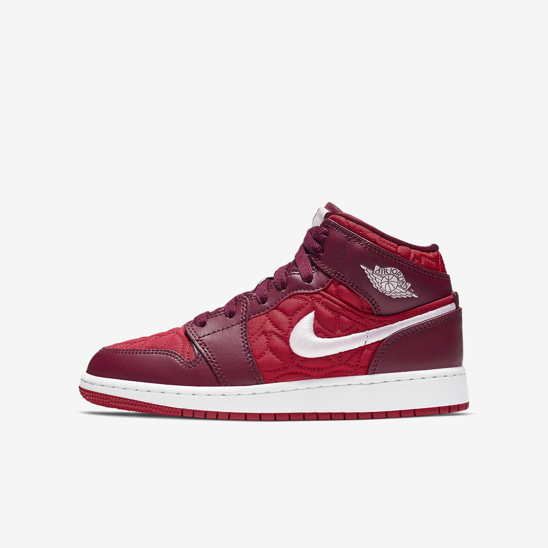 Air Jordan 1 Mid GS SE 'Red Quilt' AV5174-600