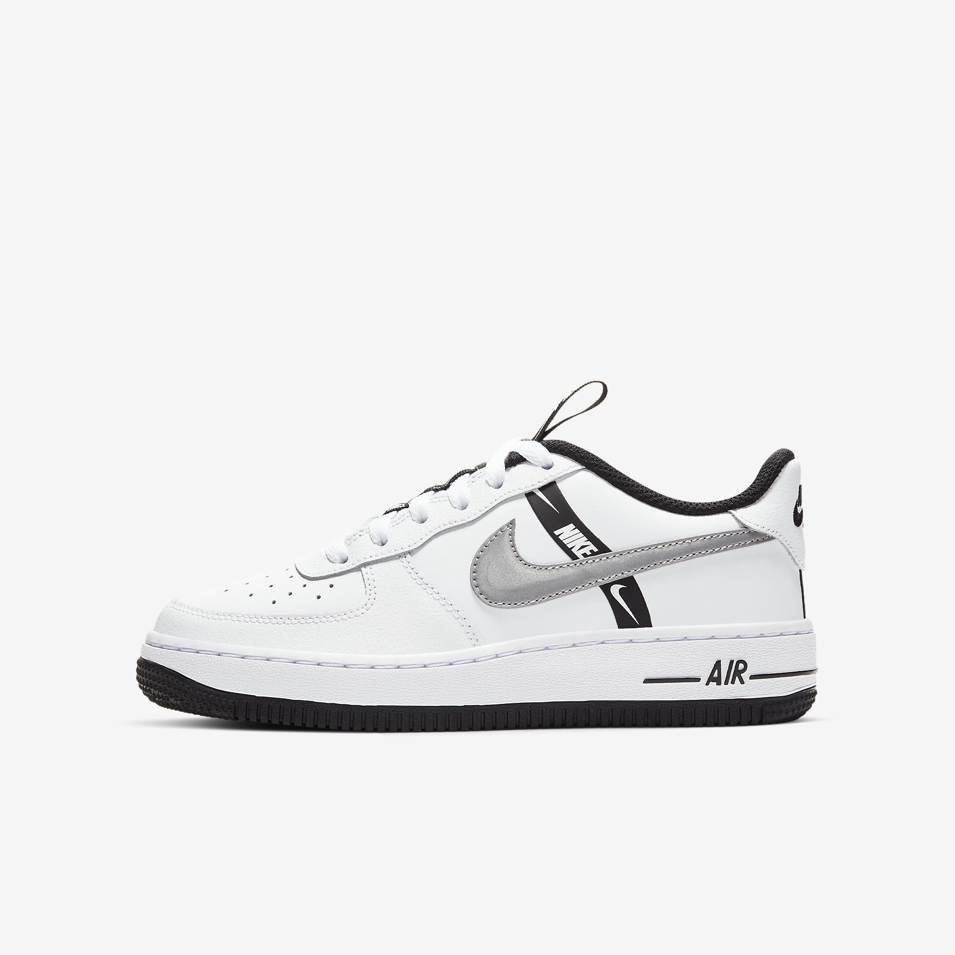 Nike Air Force 1 LV8 Logo Tape 'White/Reflect Silver' CT4683-100