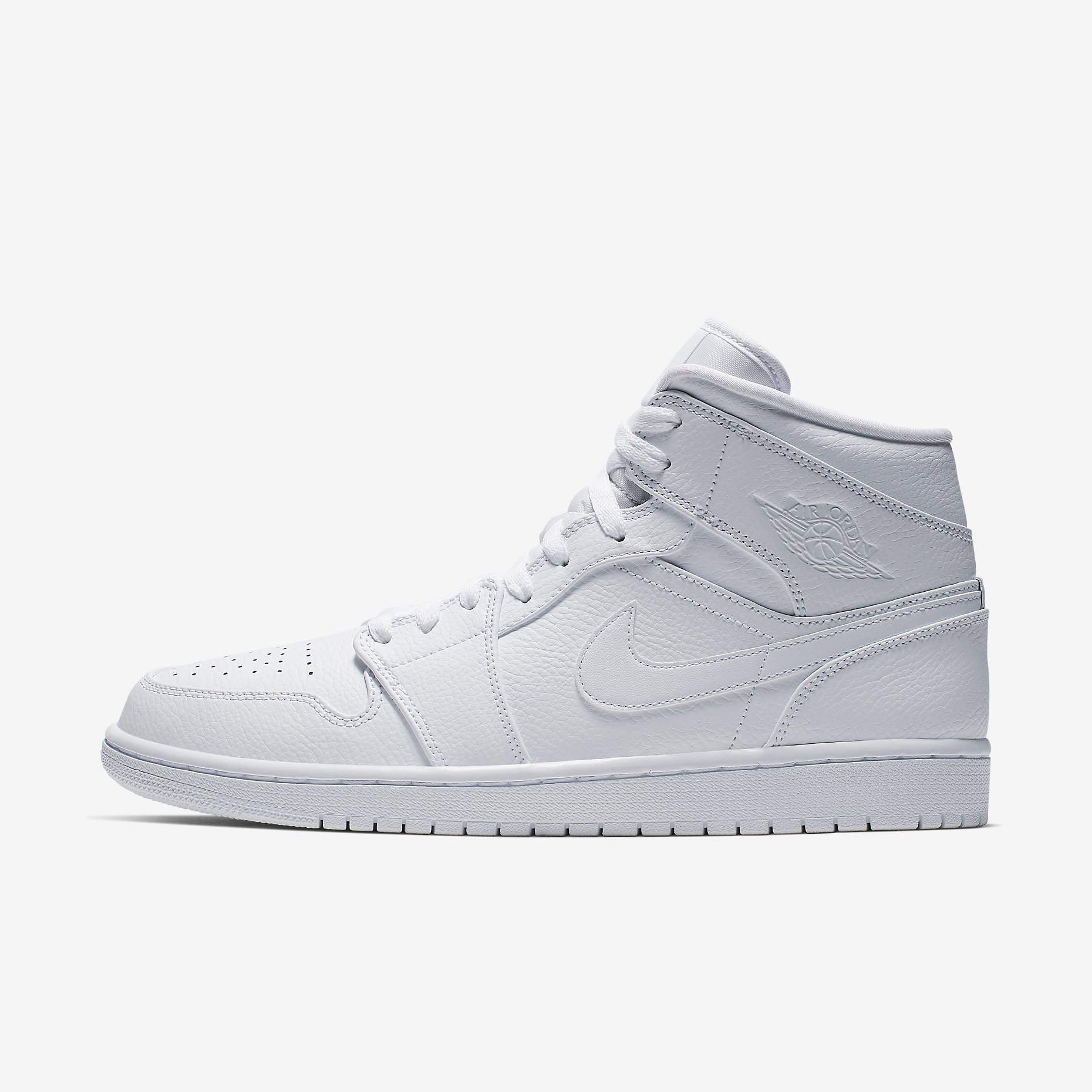 Air Jordan 1 Mid 'Triple White' 2.0 (2020) 554724-130