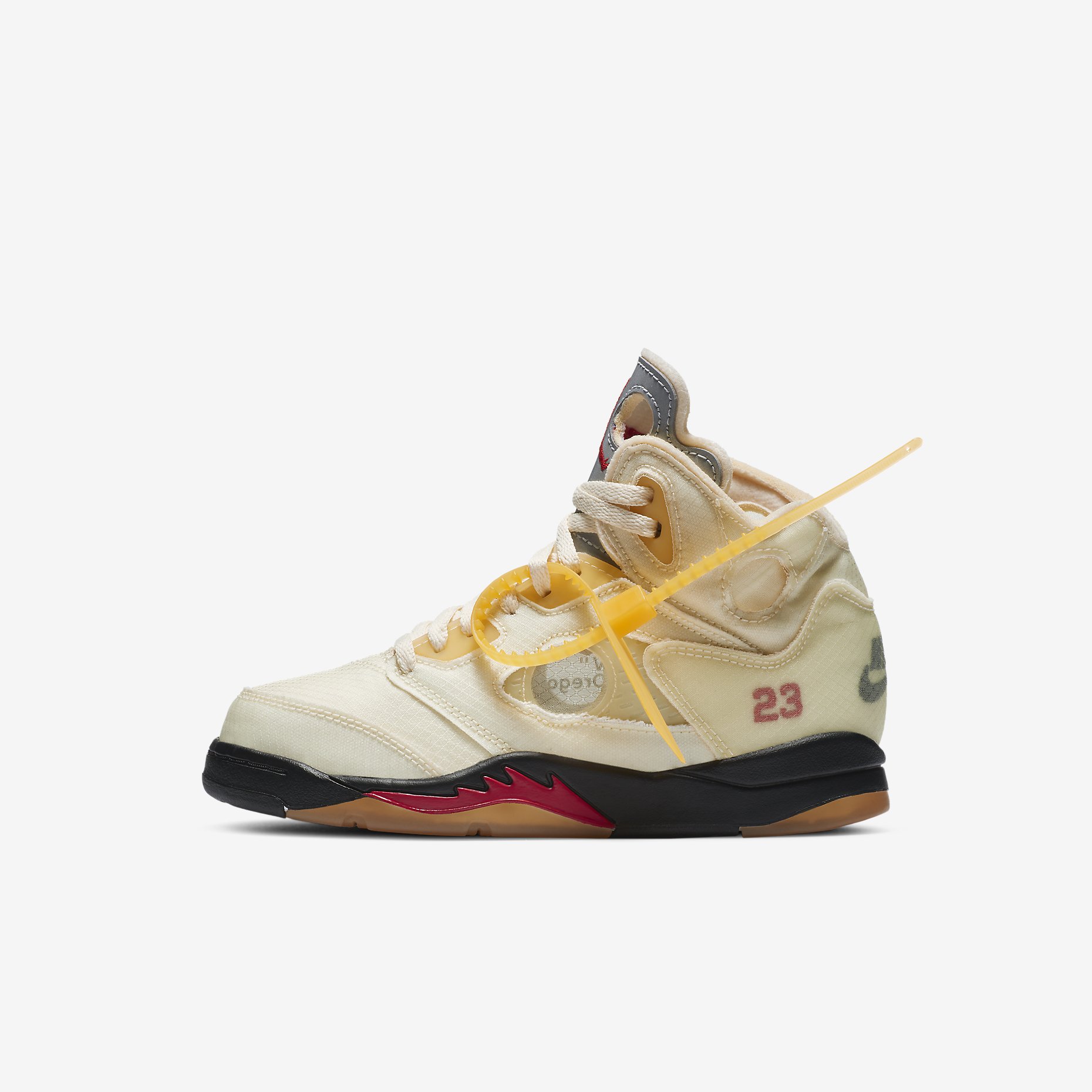 Off-White x Air Jordan 5 Retro SP 'Sail' PS CV4827-100