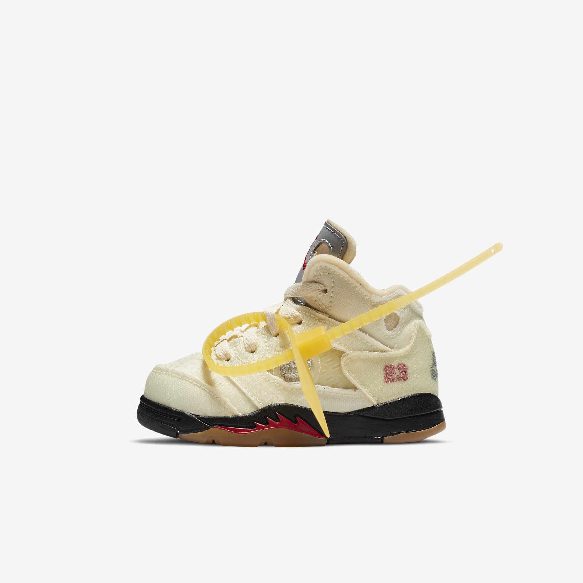 Off-White x Air Jordan 5 Retro SP 'Sail' TD CV4828-100