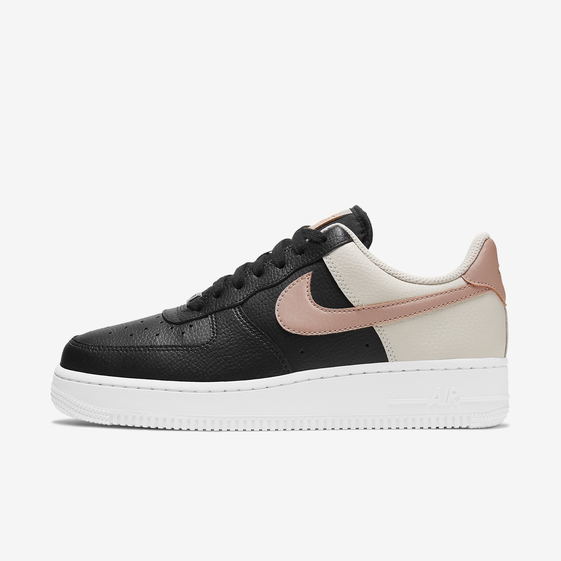 Women's Nike Air Force 1 '07 'Black/Light Orewood Brown/Metallic Red Bronze' CU5311-001