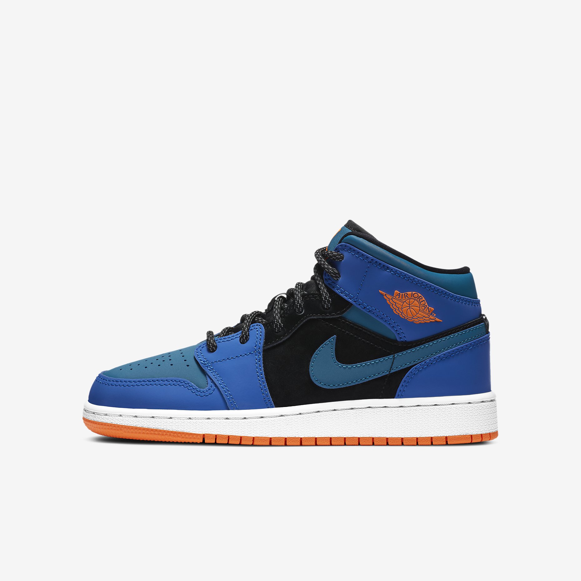 Air Jordan 1 Mid GS 'Racer Blue' 554725-440 Air Jordan 1 Mid GS 'Racer Blue' 554725-440