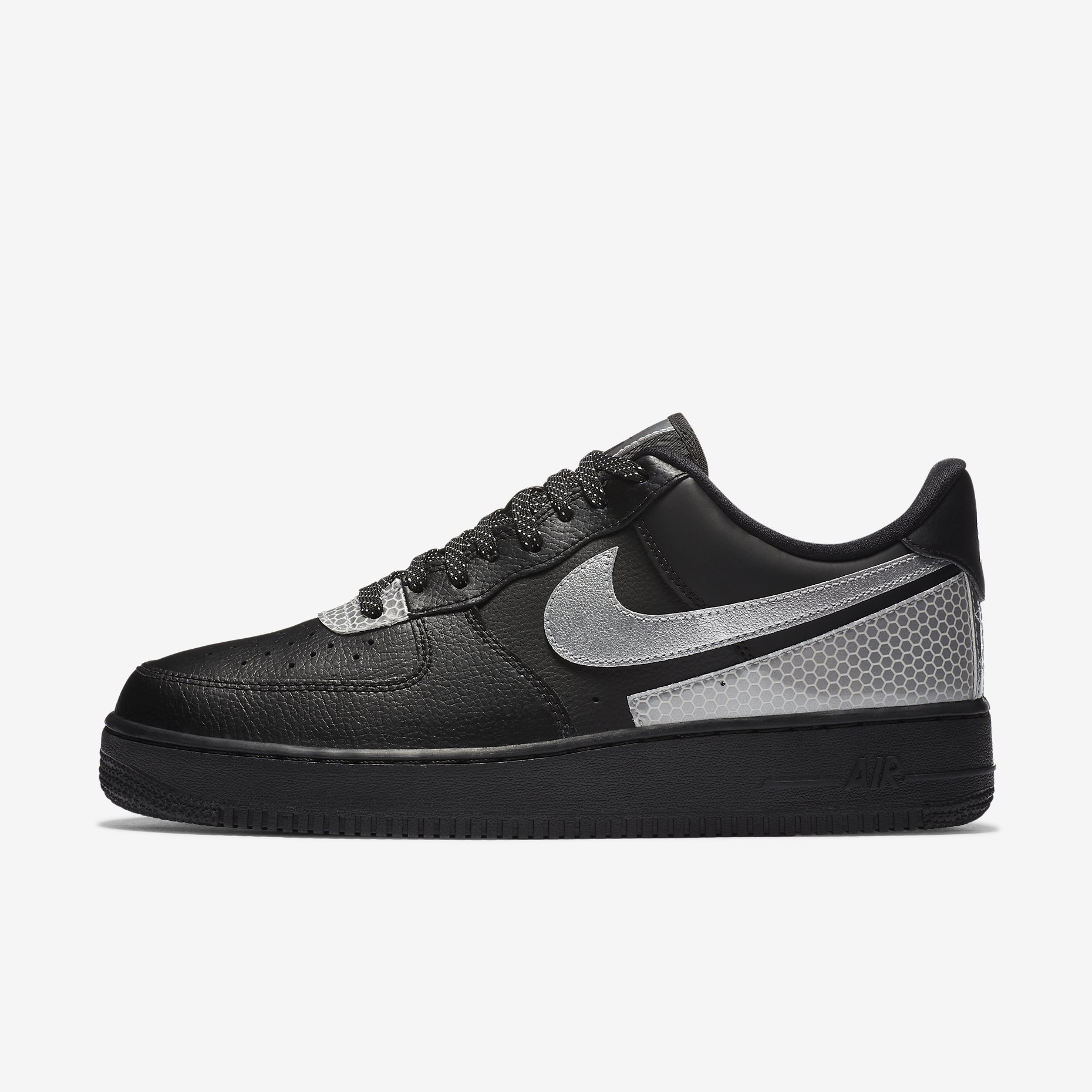 Nike Air Force 1 '07 LV8 3M 'Black/Metallic Silver' CT2299-001