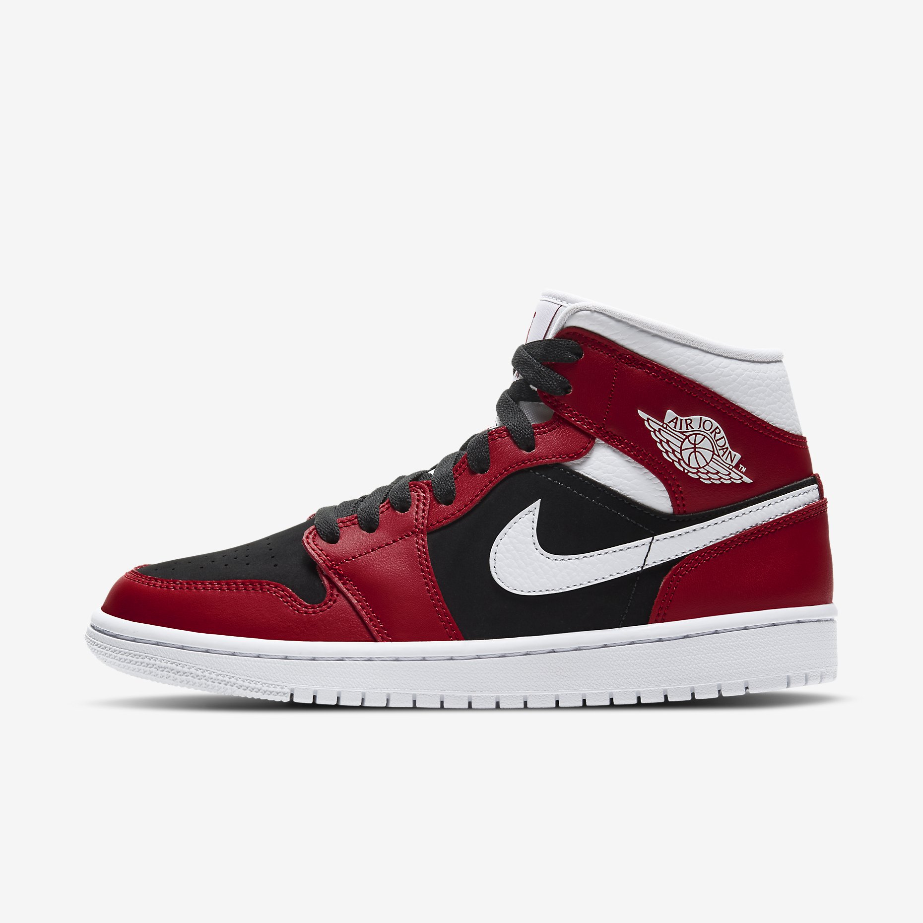 Wmns Air Jordan 1 Mid 'Gym Red/Black/White' BQ6472-601