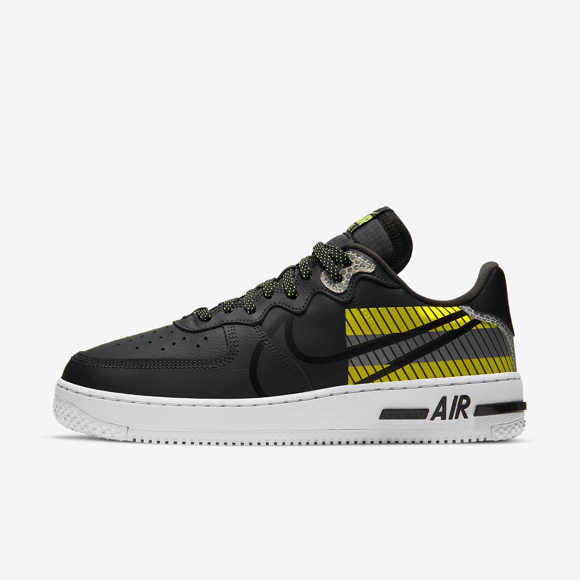 Nike Air Force 1 React LX 3M 'Anthracite/Volt' CT3316-003