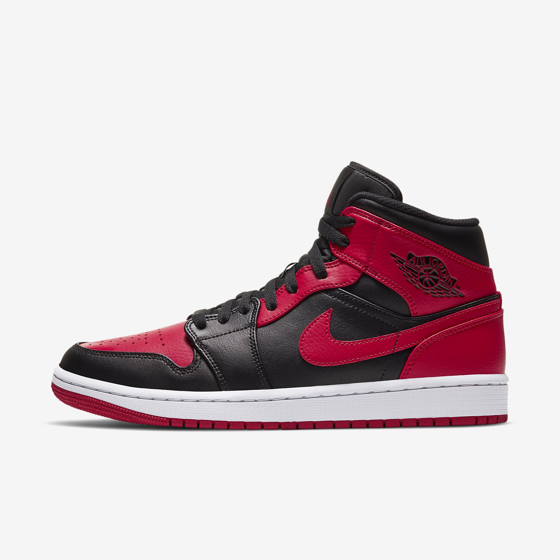 Air Jordan 1 Mid 'Bred' 2020 554724-074