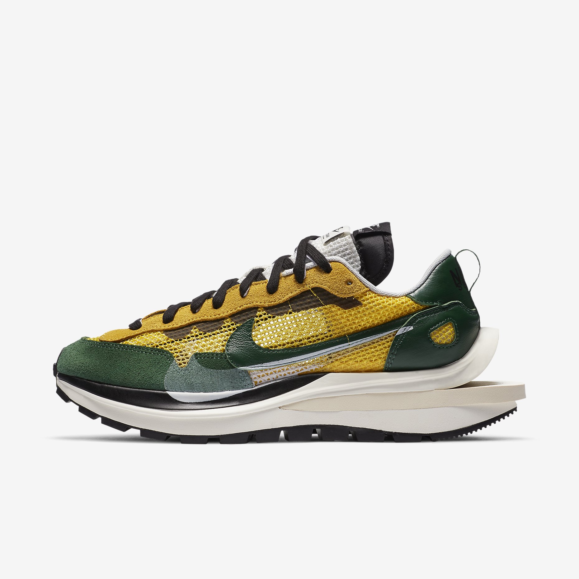 Nike x Sacai VaporWaffle 'Tour Yellow Stadium Green' CV1363-700