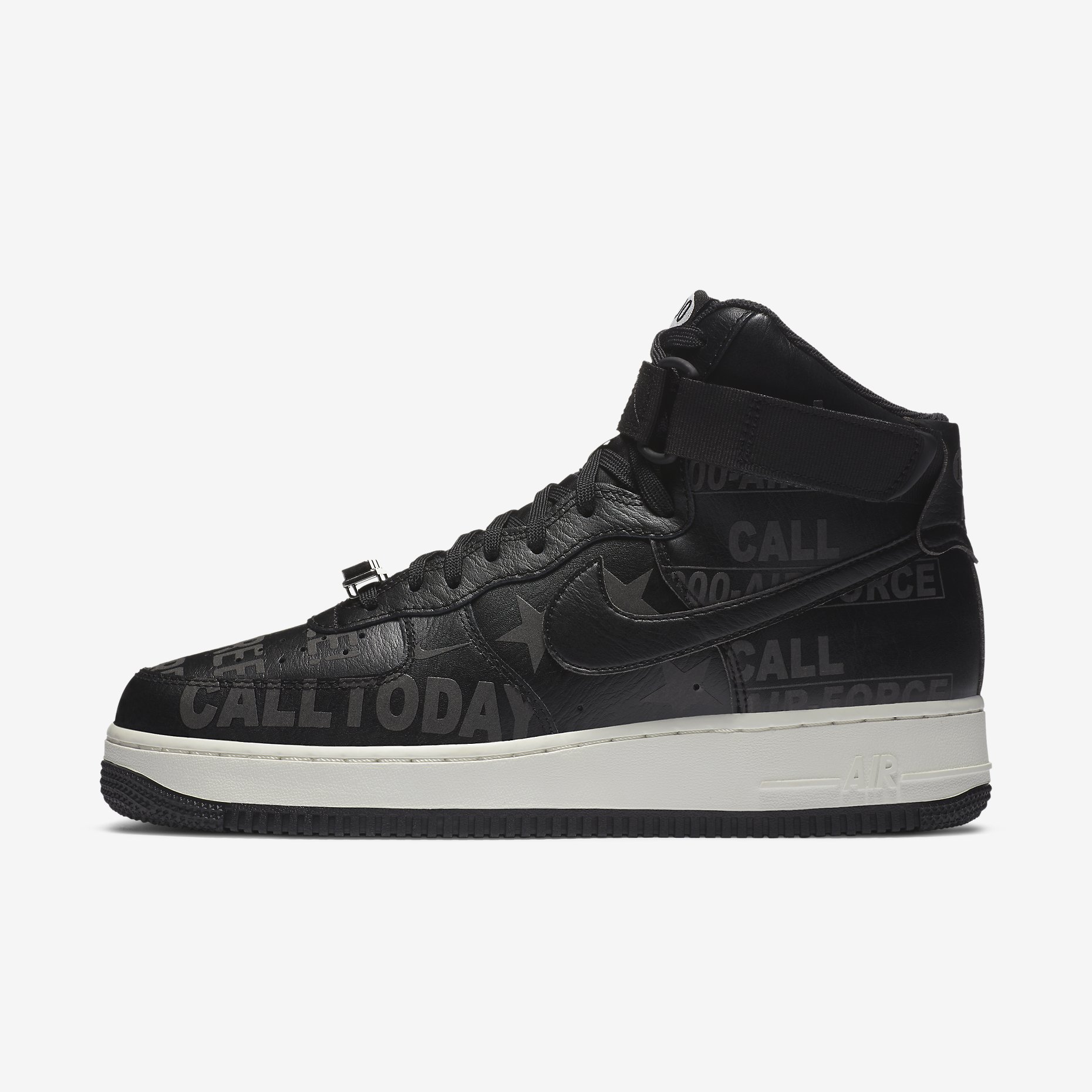 Nike Air Force 1 High '07 PRM 'Toll Free' Black CU1414-001
